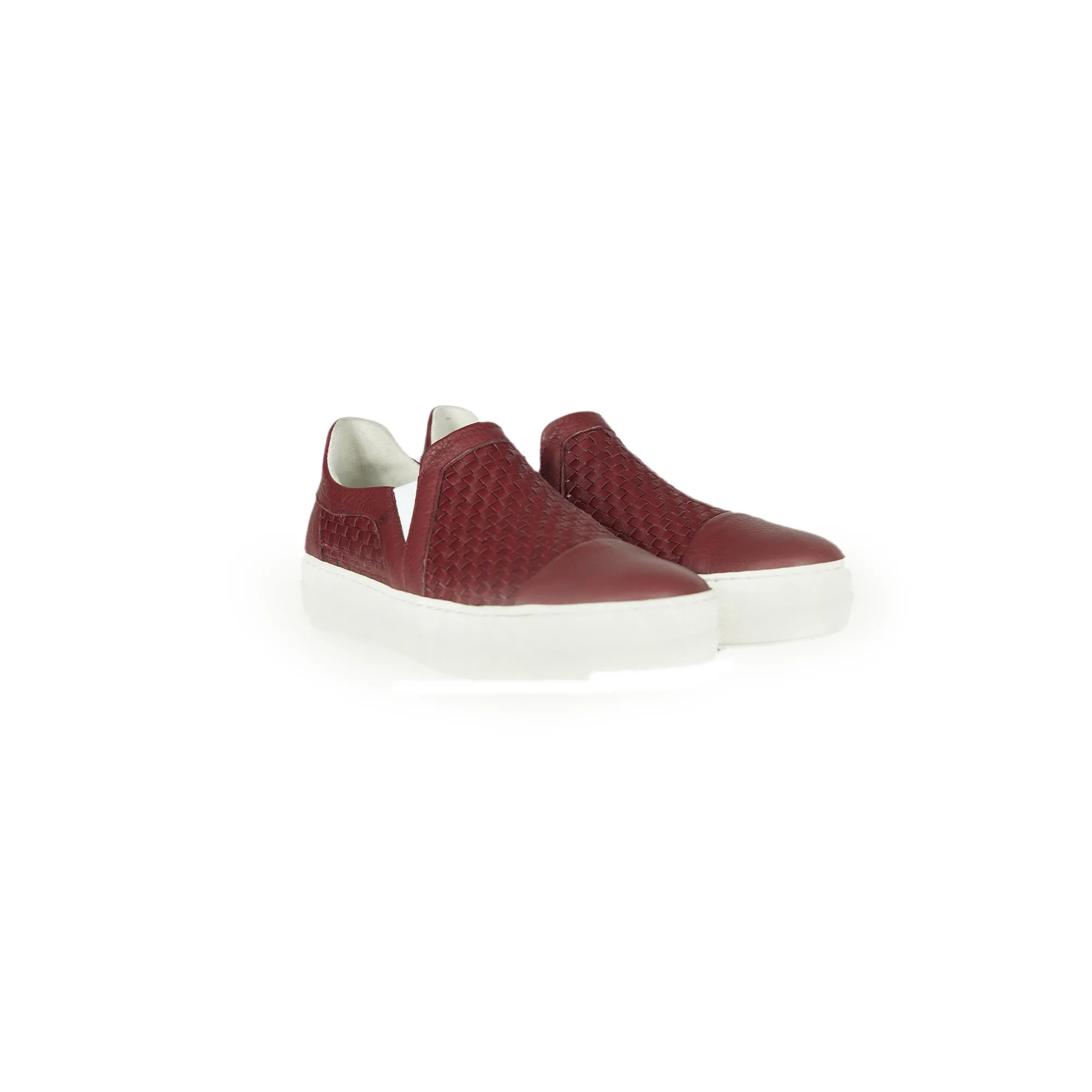 Slip On Intreccio Soft Burgundy