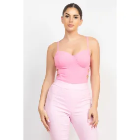 Sweetheart Side Cutouts Bodysuit