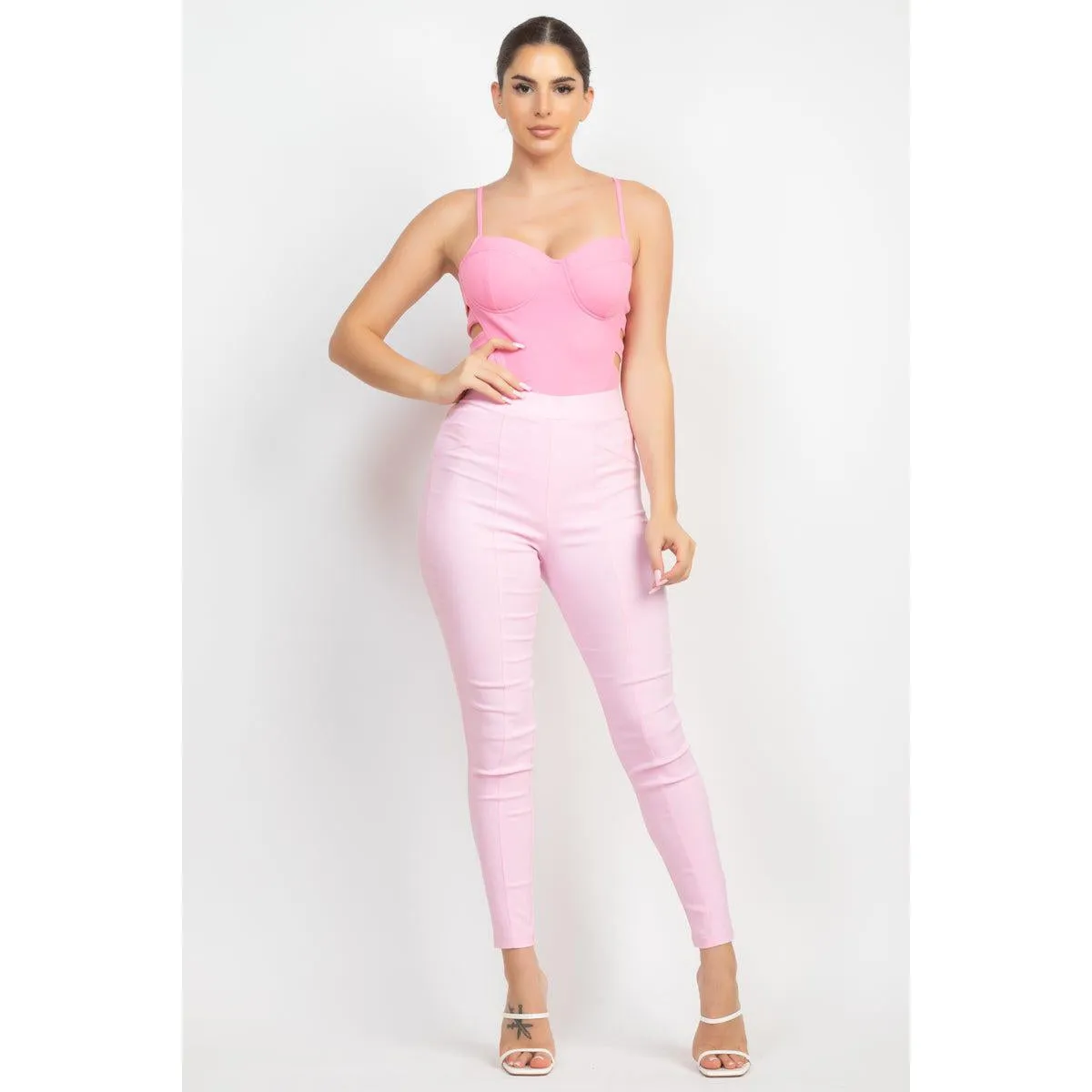 Sweetheart Side Cutouts Bodysuit