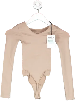 TALA Nude Shaping Long Sleeve Bodysuit UK S