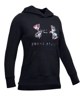 Under Armour Rival Print Fill Logo Girl's Hoodie