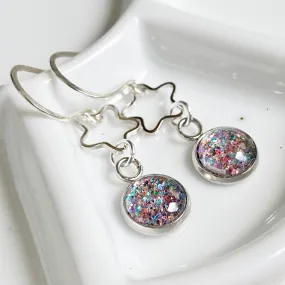 Walk Of Fame Earrings. Sterling silver hooks - Glitter4Good