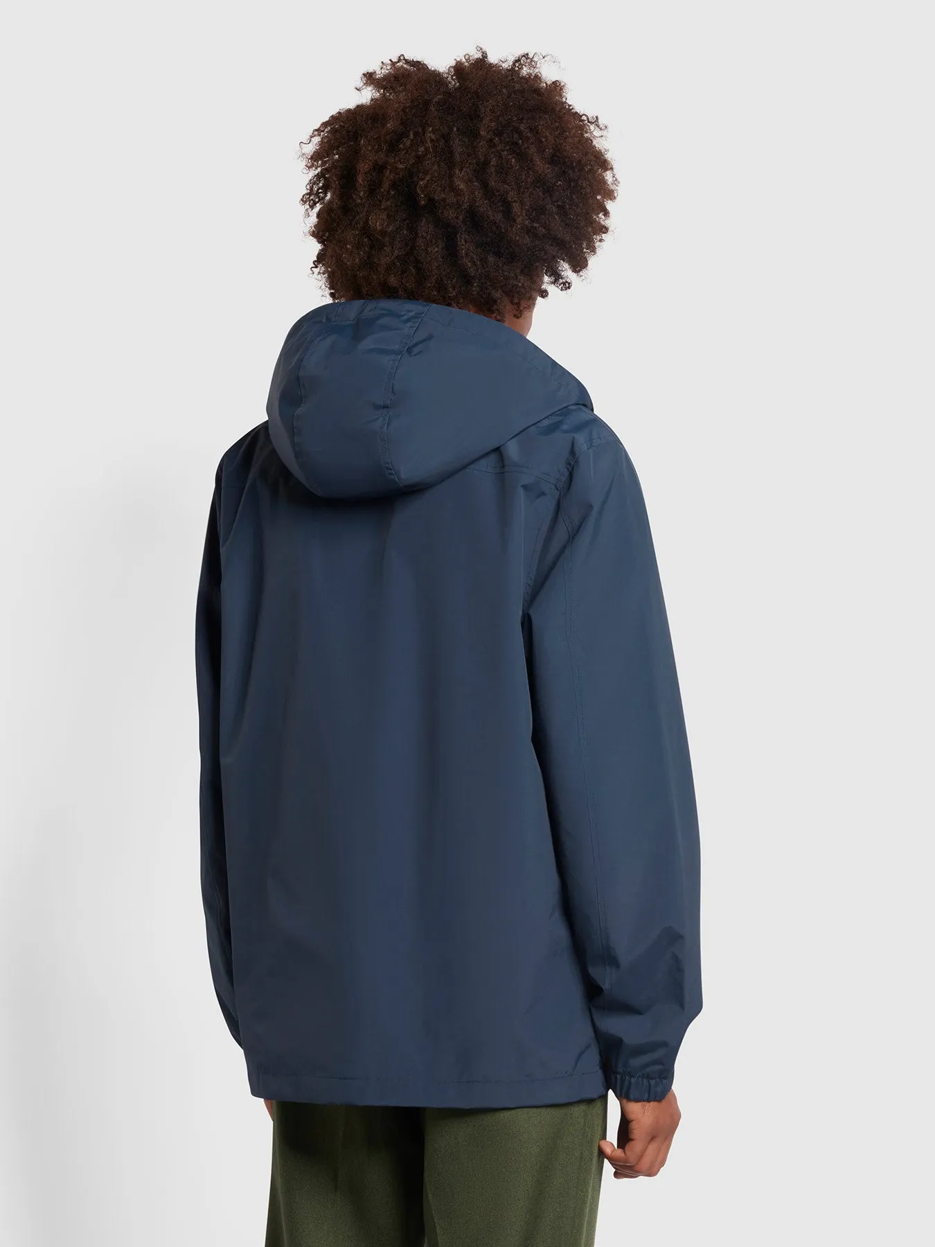 Westchester Recycled Regular Fit Hooded Jacket In True Navy